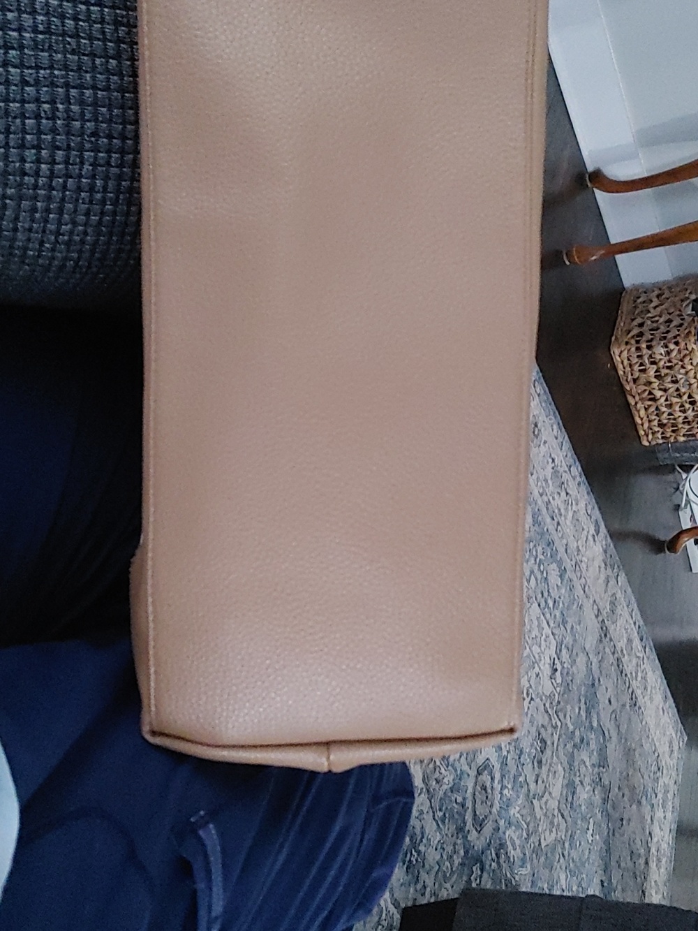 a new day Canvas Laptop Bag with Tan Leather & Floral Accents - Picture 7 of 7